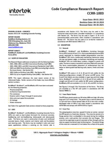 Cover letter of BuildBlock's CCRR-1003