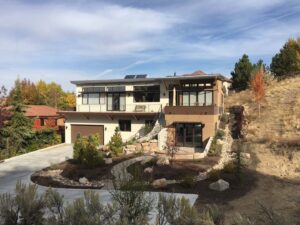 Landscaped photo of finished ICF project - Wrinkler