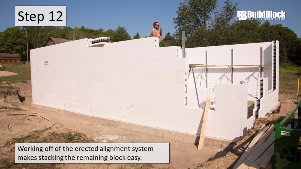 basic icf construction step 12